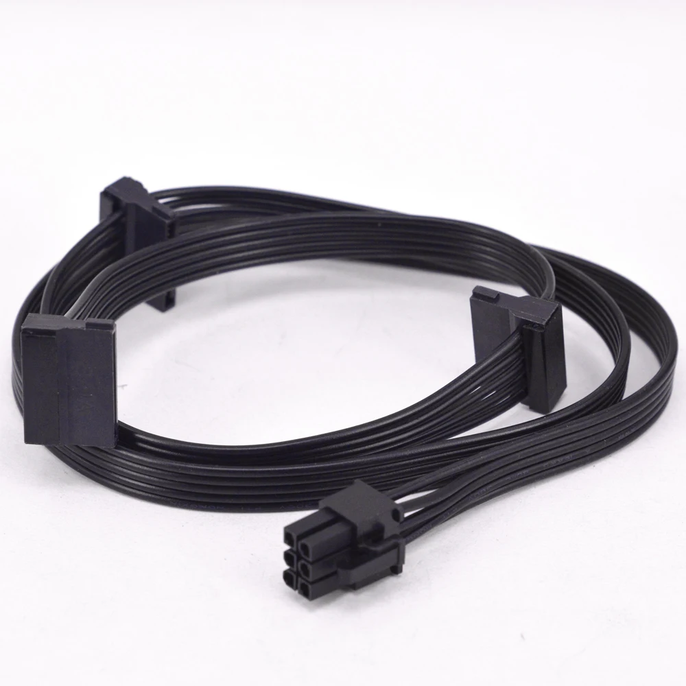 PCI-e 6Pin 1 to 3 SATA SSD Power Supply Cable GPU 6 Pin for CORSAIR TX850M TX750M TX650M Modular sata power cable