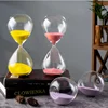 30/60 Minutes Nordic Handmade Glass Hourglass Water Droplet Sandglass Do Homework Timer Creative Sand Clock Home Decoration Gift 1