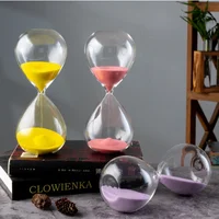 30/60 Minutes Nordic Handmade Glass Hourglass Water Droplet Sandglass Do Homework Timer Creative Sand Clock Home Decoration Gift 1