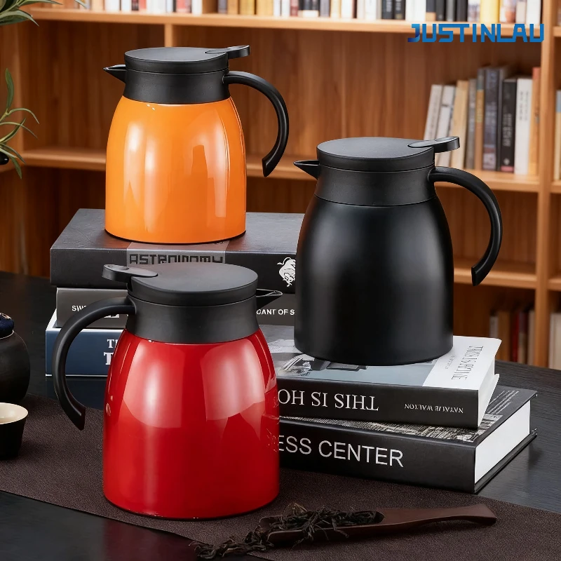 JUSTINLAU 1200 مللي إبريق شاي معزول 304 إبريق شاي...