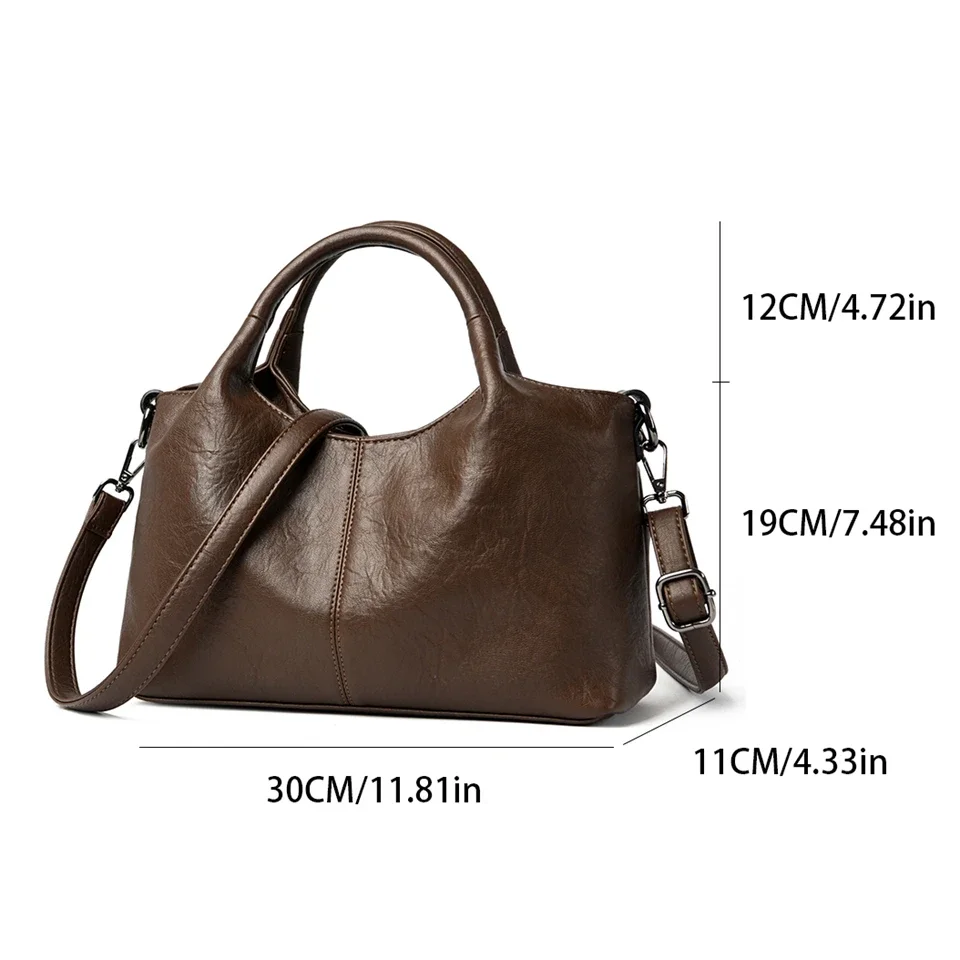 حقائب كروس نسائية كلاسيكية فاخرة، مصنوعة من الجلد...