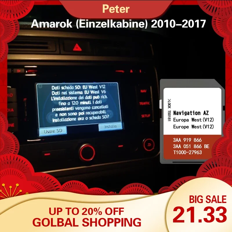 Vestito Per Amarok (Einzelkabine) 2010-2017 Mappa Card Cover Spagna Città Del Vaticano Rns 315 West