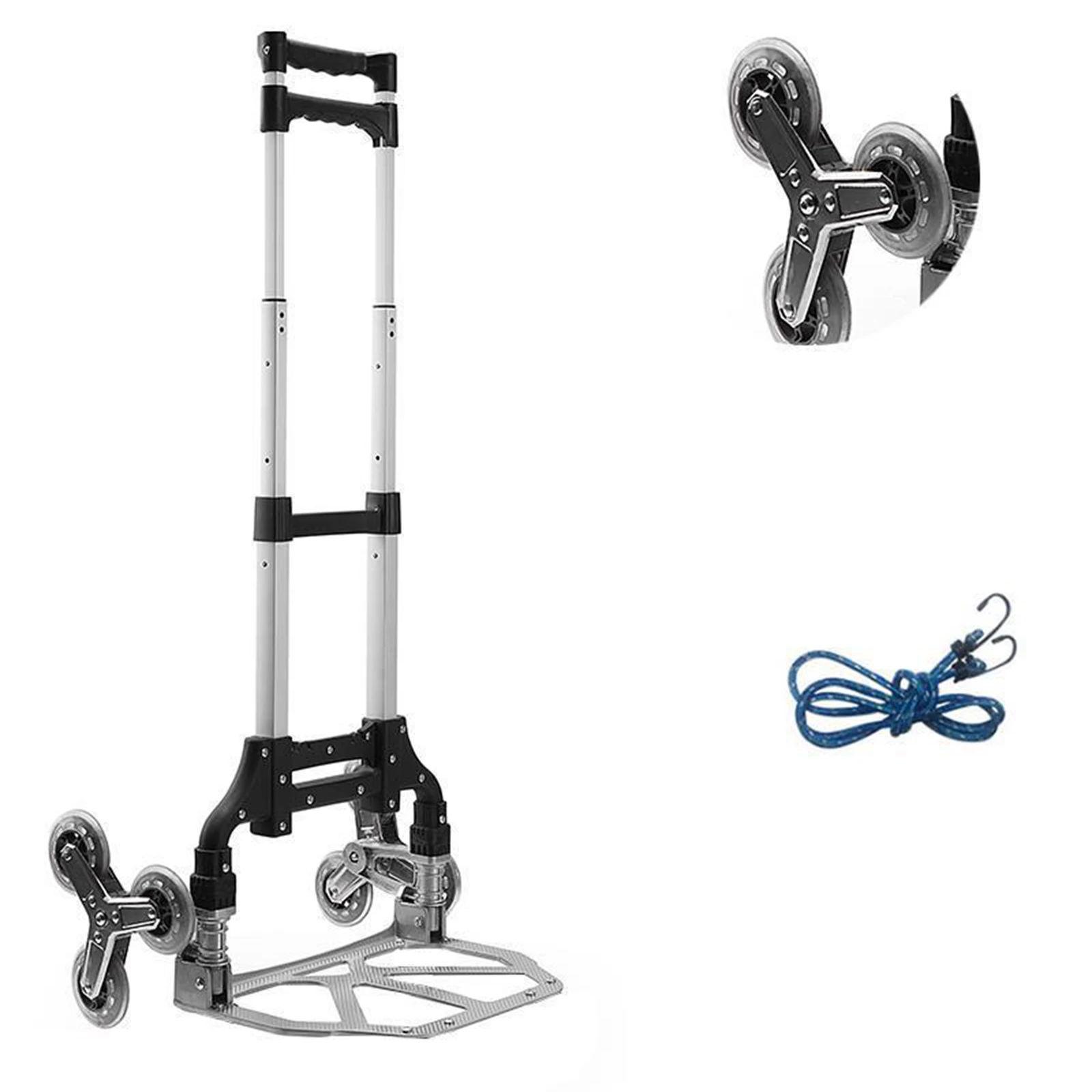 Stair-climbing Truck Trailer Folding Luggage Handcart Wheels Portable Couriers Trolley Cart Outdoor