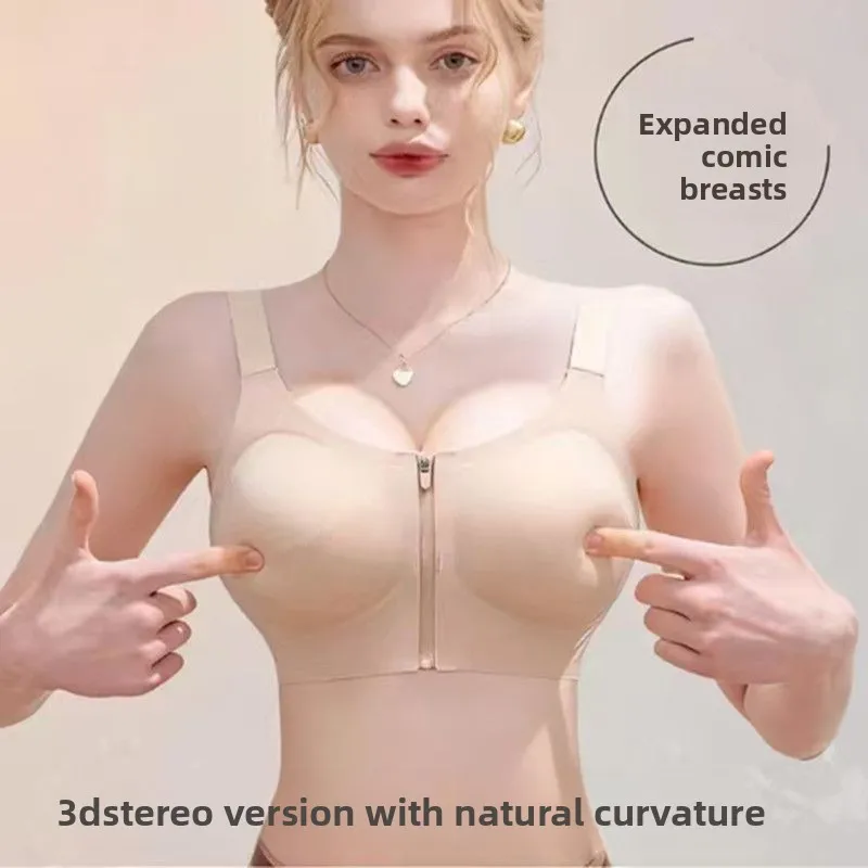 12CM Thickest Push Up Bra for Small Chest - Front Hook, Full Coverage No Gap, Back Smoothing, Ultimate Lift & Shape 4