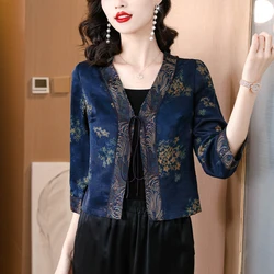 Autumn New Mulberry Silk Fragrant Cloud Yarn Black Big Peony Heavy Forging Double Weaving Craft Jiangnan Bank Lace Up