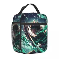Demon Slayer Insulated Lunch Bag Thermal Bag 
Meal Container Tanjiro Kamado Leakproof Lunch Box Tote Food Handbags Office Picnic 1