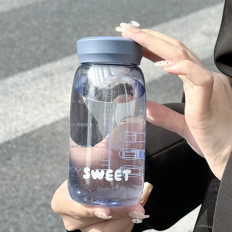 Description Picture 4 of item300ML Mini Small Capacity Water Bottle Portable Pocket Cup With Tea Strainer Reusable Plastic Drinking Cup Drop Heat-resistant