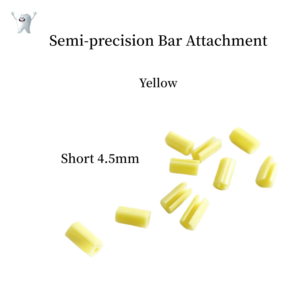 Dental Rider Femmina Giallo Riders Adatto Hader Bar Attacco 4,5/7MM