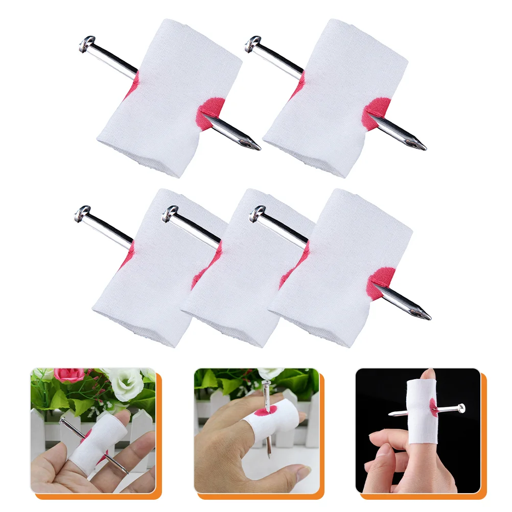 

Finger Nail Prank Gifts Pranks for Adults Halloween Through Trick Prop Kids Items Toy