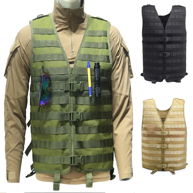 Tactical Vest Plate Carrier Molle Tactical Military Hunting Jacket Adjustable Aliexpress