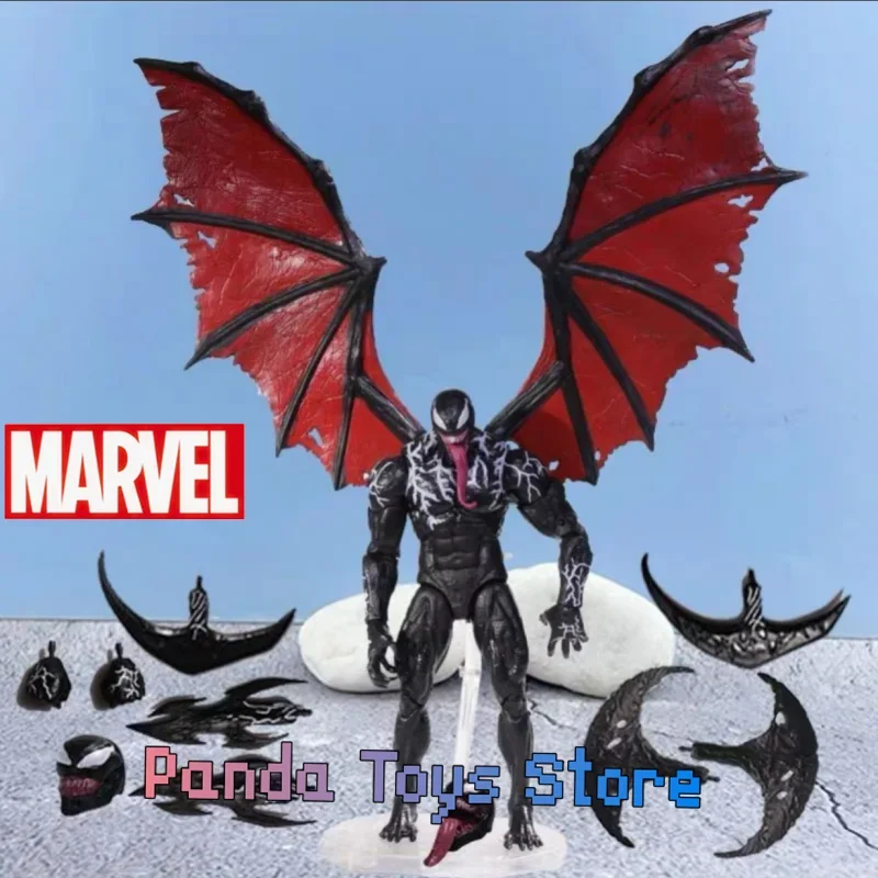 

Marvel Legends Genuine Venom Carnage Figure Cletus Kasady Mafex 088 Venom with Wing Joints Moveable Figure Toy Decoration Doll