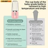 Portable Blender Bottle Electric 6 Blades Multifunction Juice Blender Fresh Juice Smoothie Blender Ice CrushCup Food Processor 6