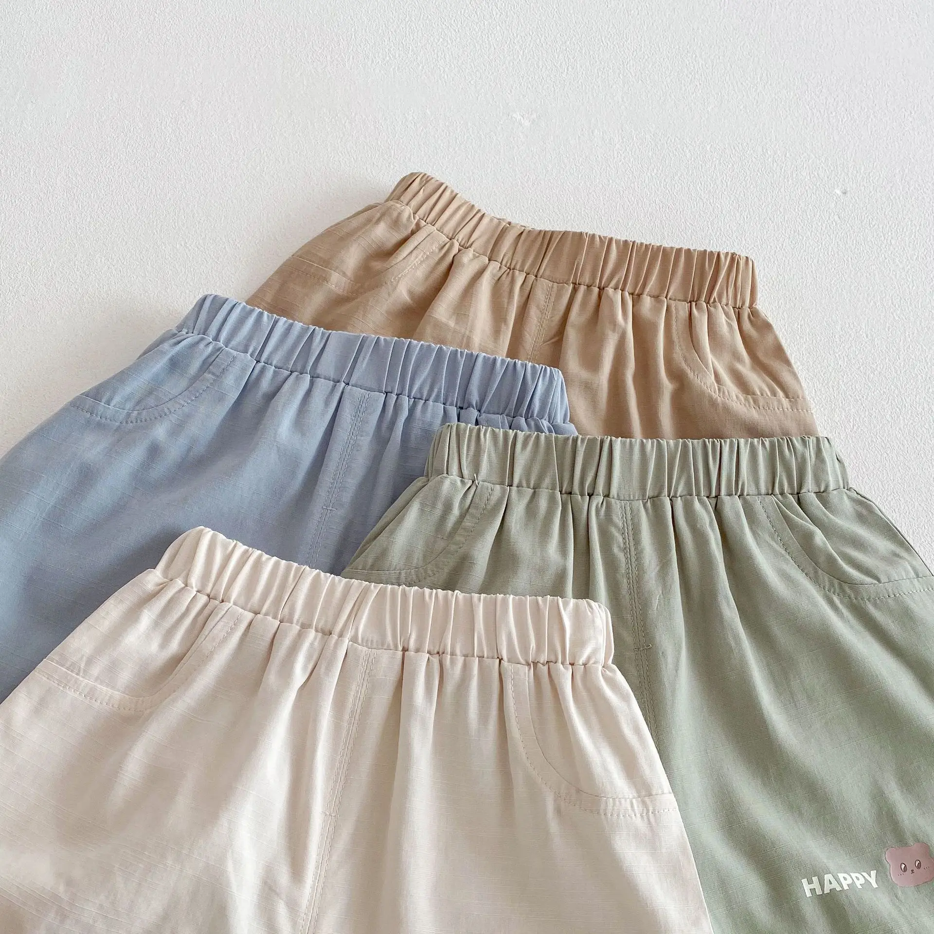 Cute Cartoon Bear Summer Shorts for Kids