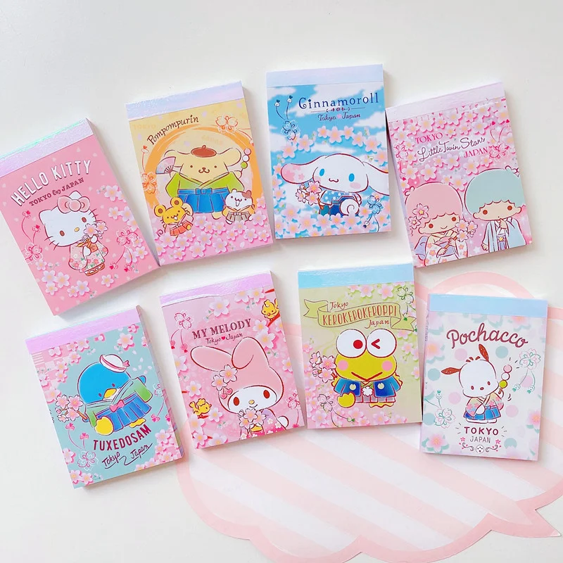 

8pcs/ лот Sanrio мелодия Kitty корица Memo Pad Sticky Notes Stationery Label Notepad Planner Sticker Post School Supplies