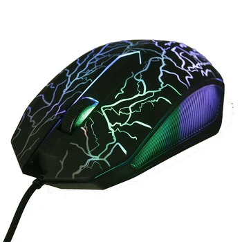 3200DPI Computer Mouses Colorful LED Professional Mouse Gaming Ultra-precise For Dota2 LOL Gamer Mouse Ergonomic USB Wired Mouse 2