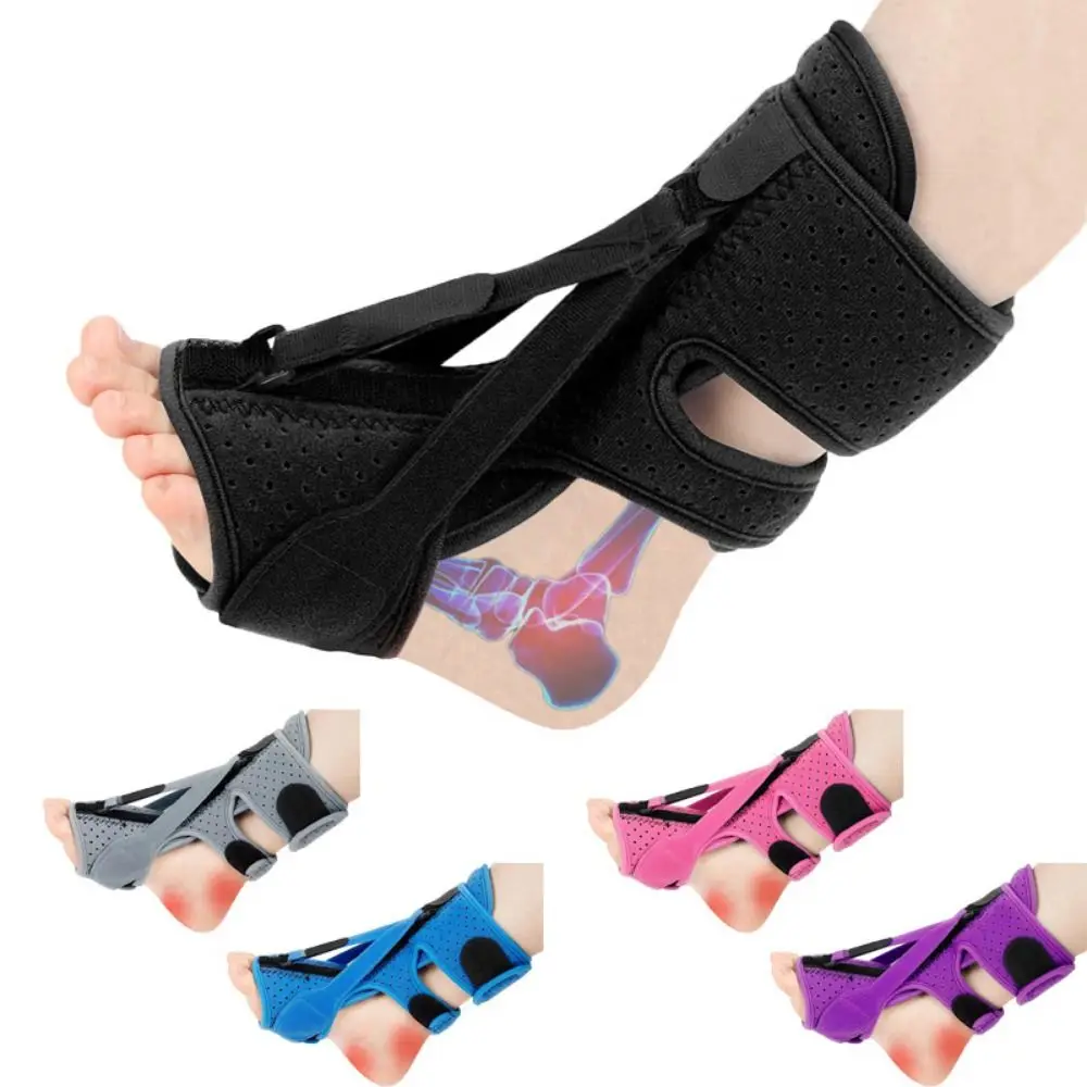 

1/2pcs One Size Plantar Fasciitis Night Splint Soft 3 Adjustable Straps Fasciitis Relief Brace Elastic Durable