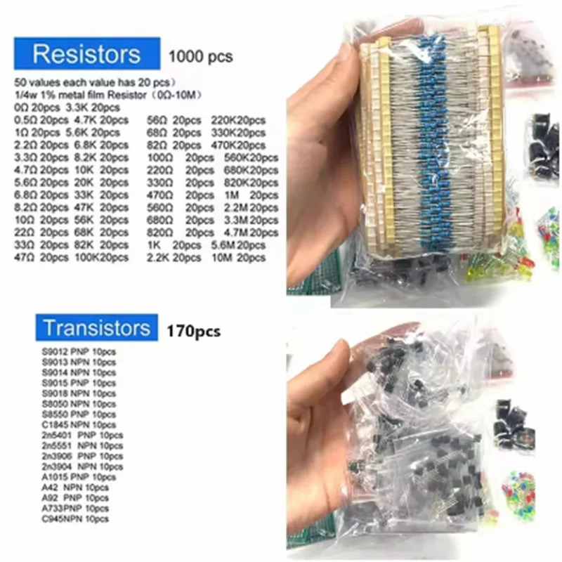 รูปสินค้า ชุดอิเล็กทรอนิกส์ครบเซต DIY สำหรับงานซ่อมและประกอบ