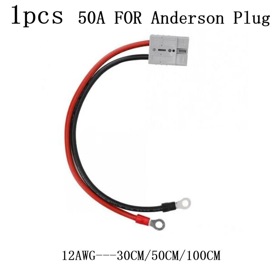 50A For Anderson Plug To Lug M8 Terminal Battery Charging Connector-Cable