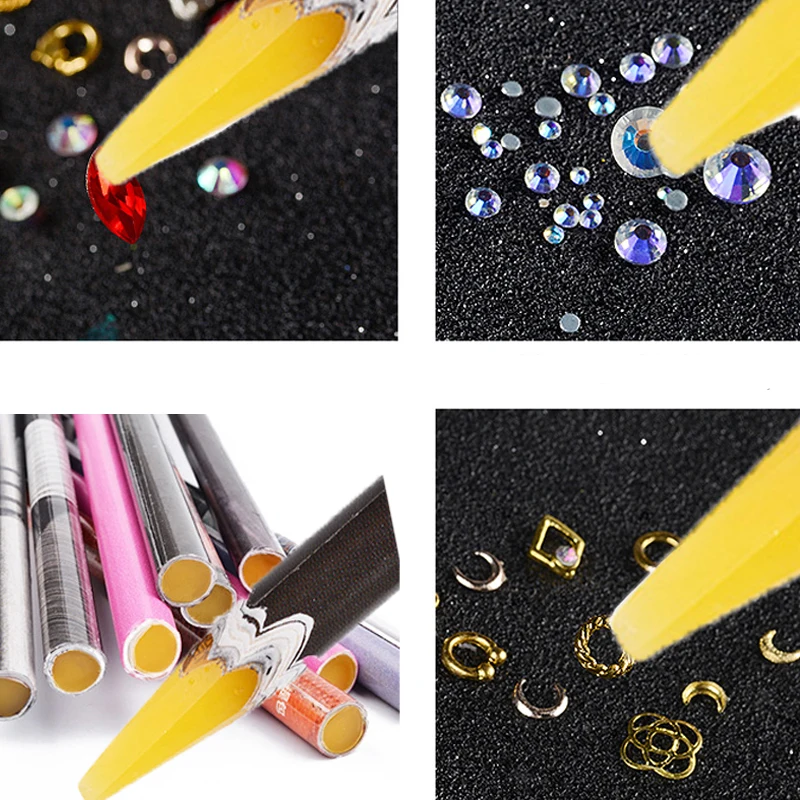 Rhinestone Wax Pen Head for Nail Art Gem Picker Tool,Replacement Tip for  Rhinestone Picker Wax Pencil For Rhinestone Nail Tools