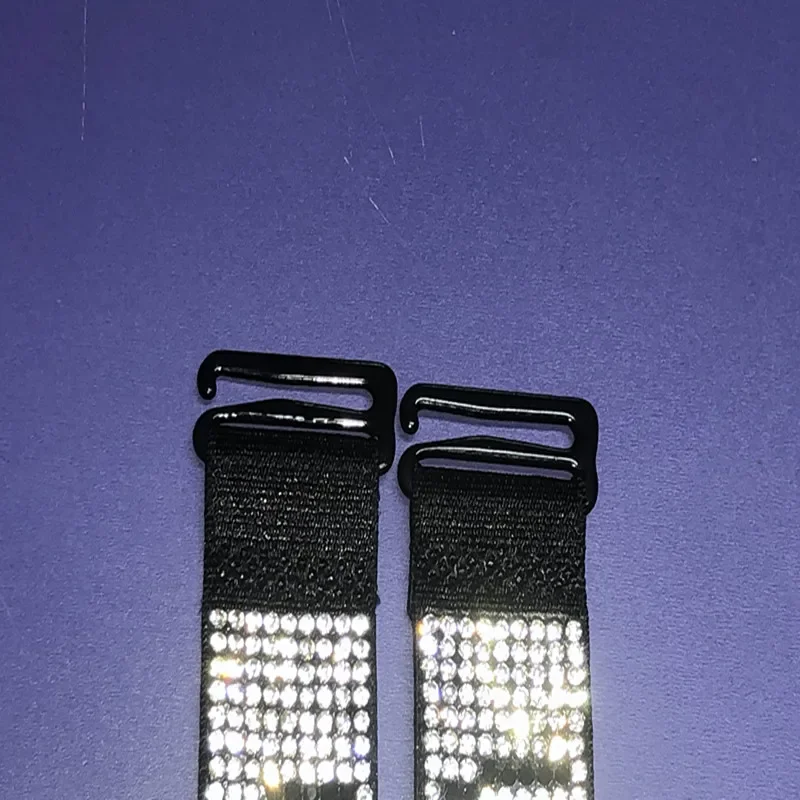 

Silver Rhinestone Rhinestone Bra Strap Sexy Multi color Detachable Adjustable Shoulder Strap Women's Chest Strap 2 * 40CM