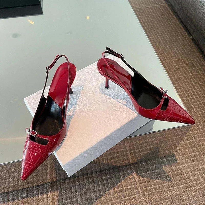 

2023 Summer Women Sandal Shoes Thin High Heel Pumps Dress Shoes Ladies Fashion Pointed Toe High Heel Pumps