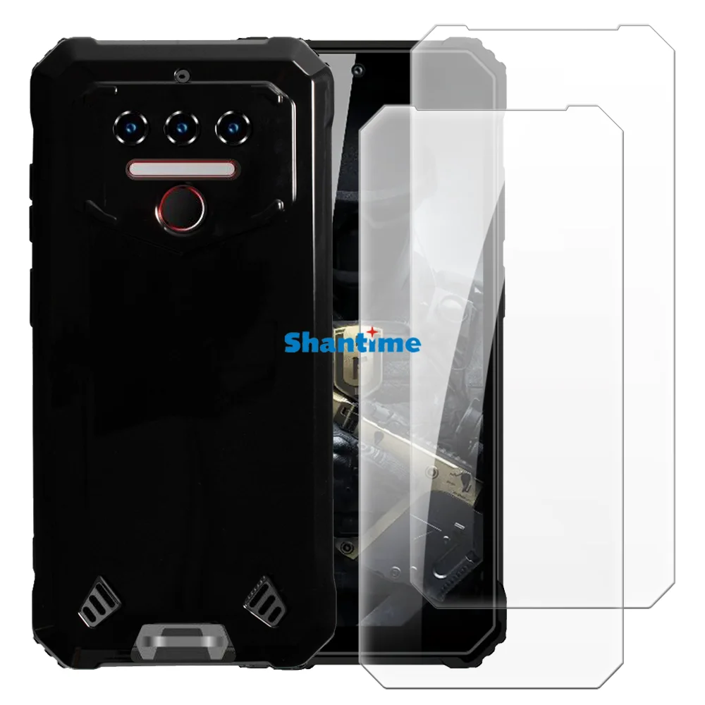 HuiYouMY Cover per Oukitel WP23/Oukitel WP23 Pro/Oukitel WP23 Plus (6.52) con 2 Pellicola in Vetro Temperato, Black Custodia Silicone Morbida TPU Ultra-Sottile AntiGraffio Antiurto Case -Nero