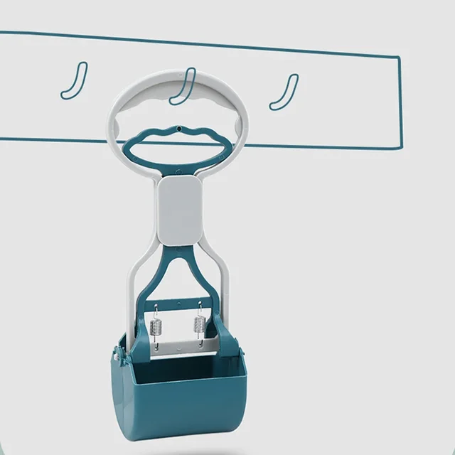 Long Handle Dog Poop Scooper Pet Poop Cleaning Scooper Durable Jaw Clamp Pooper Scooper for Dog Cat Pet  Poop Grabber Tool