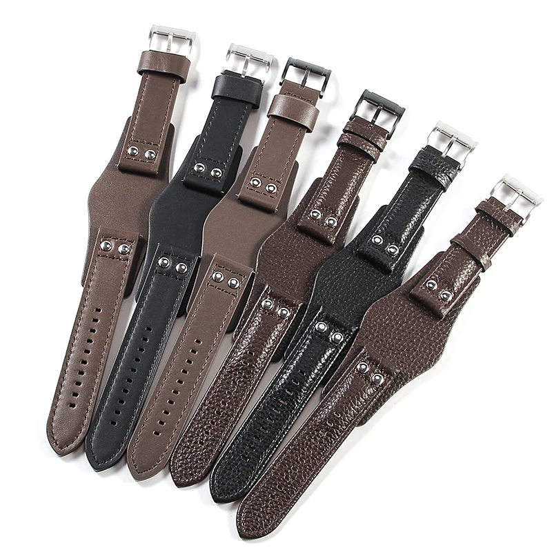 Hochwertige Uhrenarmbänder aus echtem Rindsleder für Fossil Ch2564