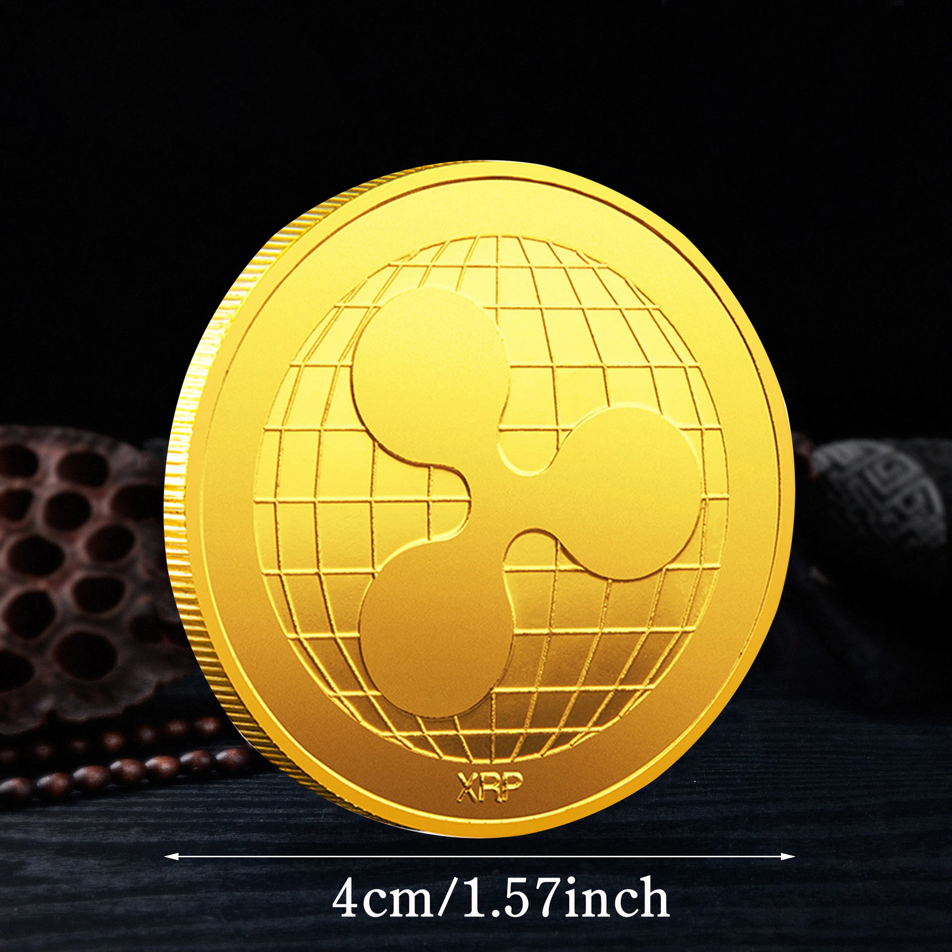 Premium Souvenir Physical Metal Crypto Currency Coin Collection with Protective Case