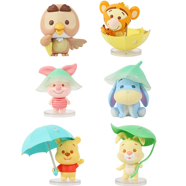 Disney-figuras de Anime Winnie the Pooh Bear Stitch, muñecos de