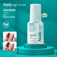 Nailpop 2pcs Removeing False Nails Debonder Glues for Rhinestone Remover Nail Art Debonder Fast Dissolve Liquid Accessories 10ml 1