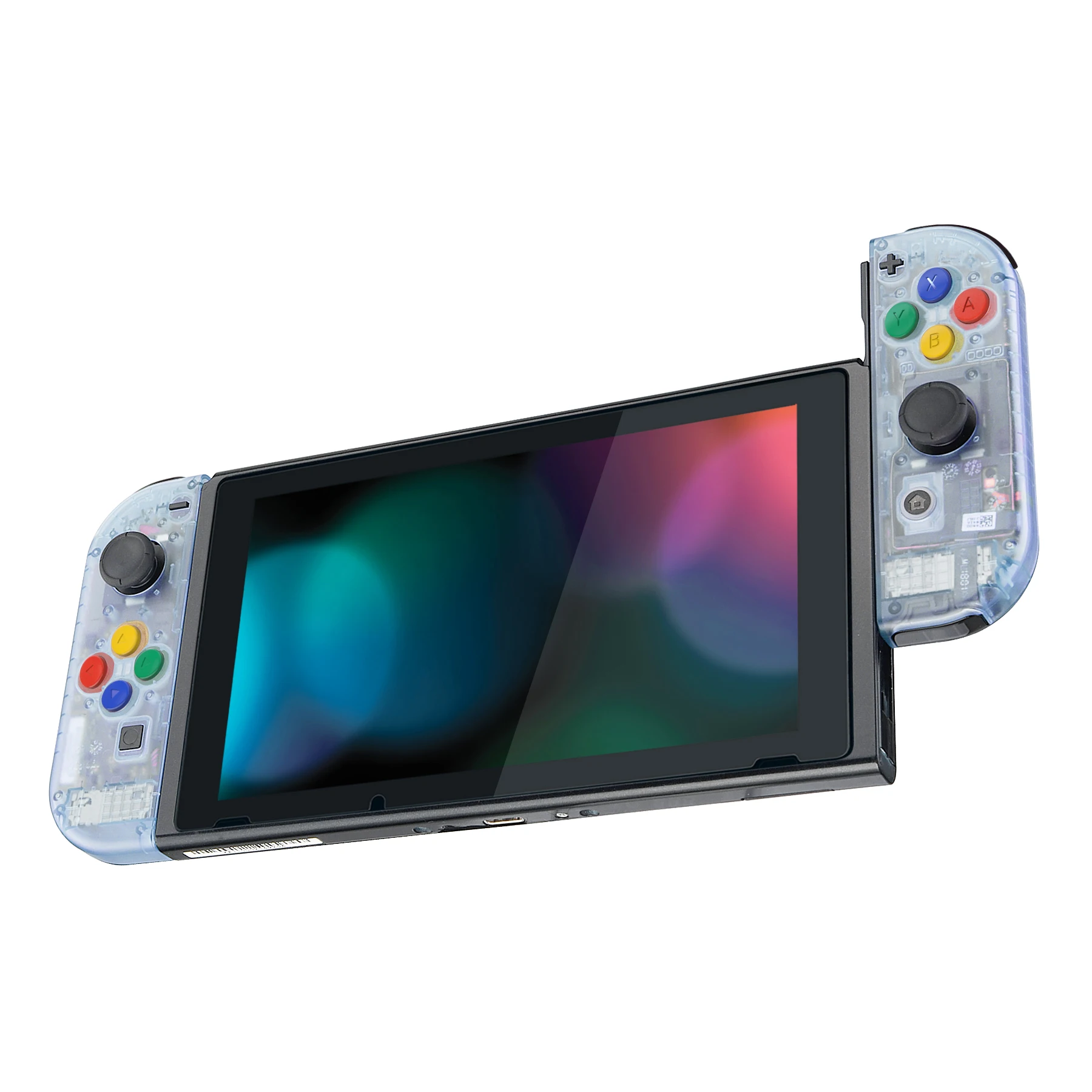 Extremerate-habitação Shell Case com Botões para ns Switch Console Joy-con Console Glacier Blue Console Back Plate Controller - Image 4