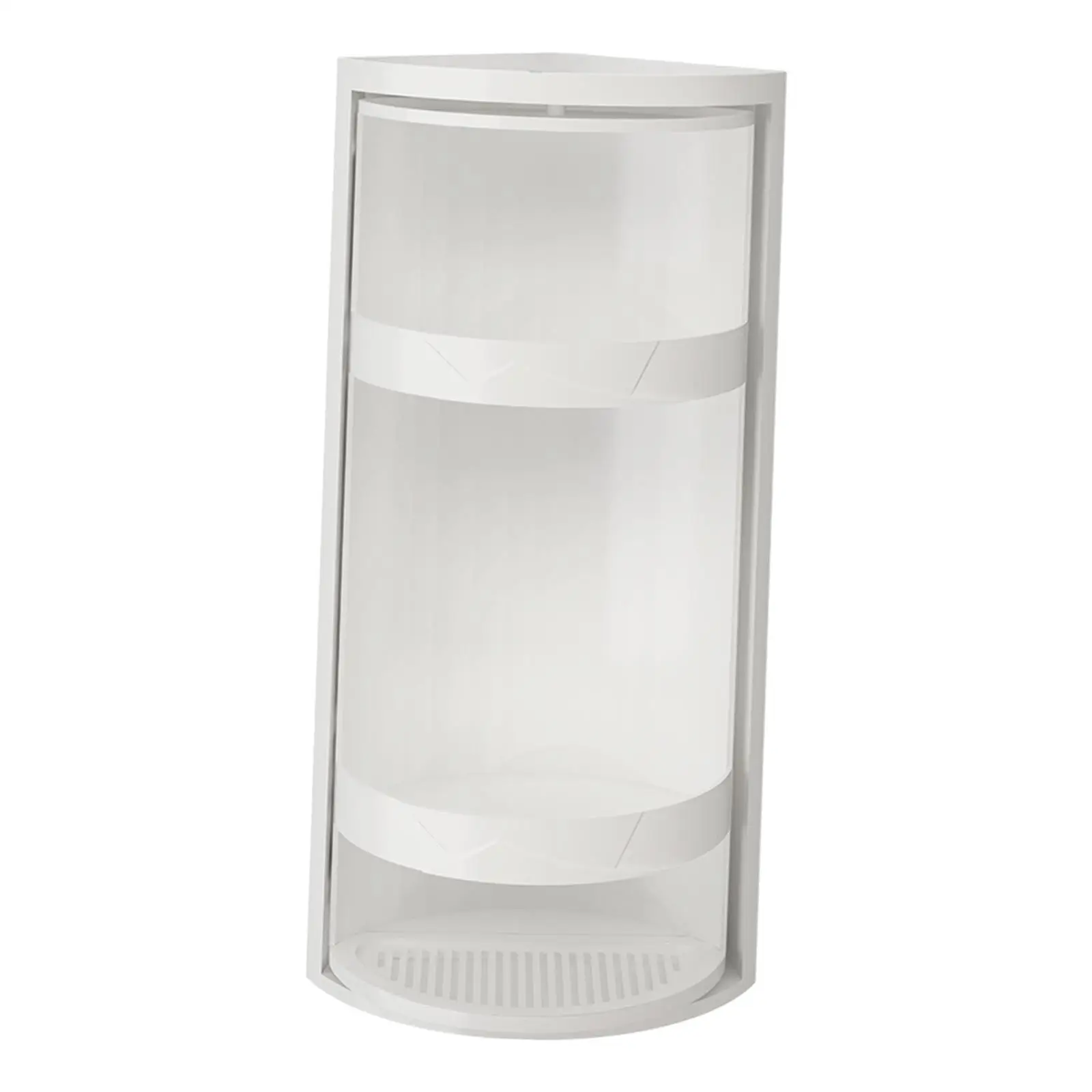 Rotating Triangle Shelf Storage Shelf Corner Locker Cosmetic Storage Rack Bathroom