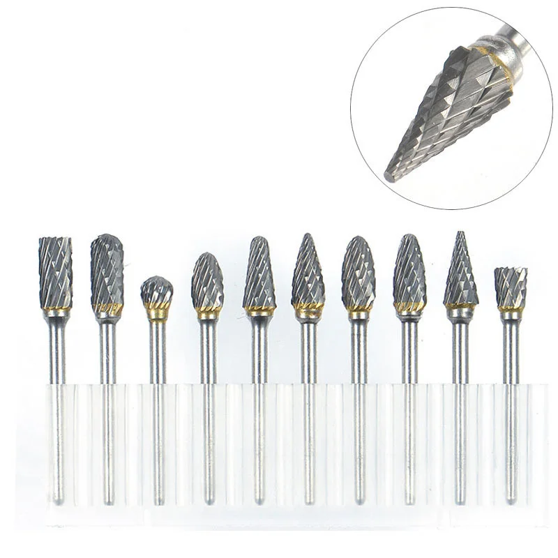 High-Speed Steel Rotary Burr Bits for Carving & Grinding 2