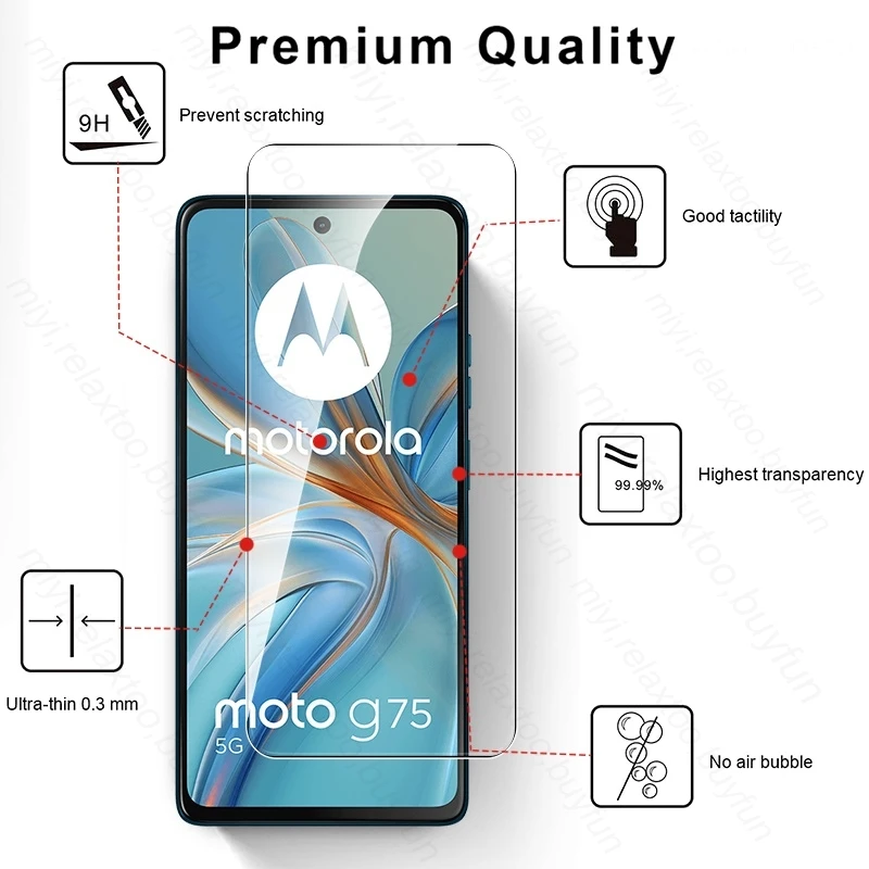Premium Protective Case & Full Screen Tempered Glass Protector - 2 Pack