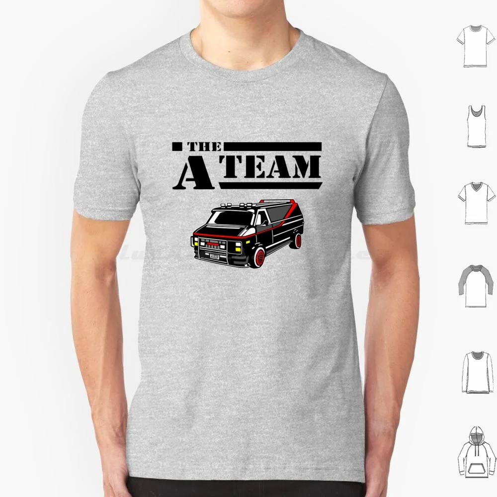 La Maglietta A-Team Big Size 100% Cotone A Team Gmc Van John Annibal Smith Templeton Face Peck Faceman Howling Mad Murdoc Mr T