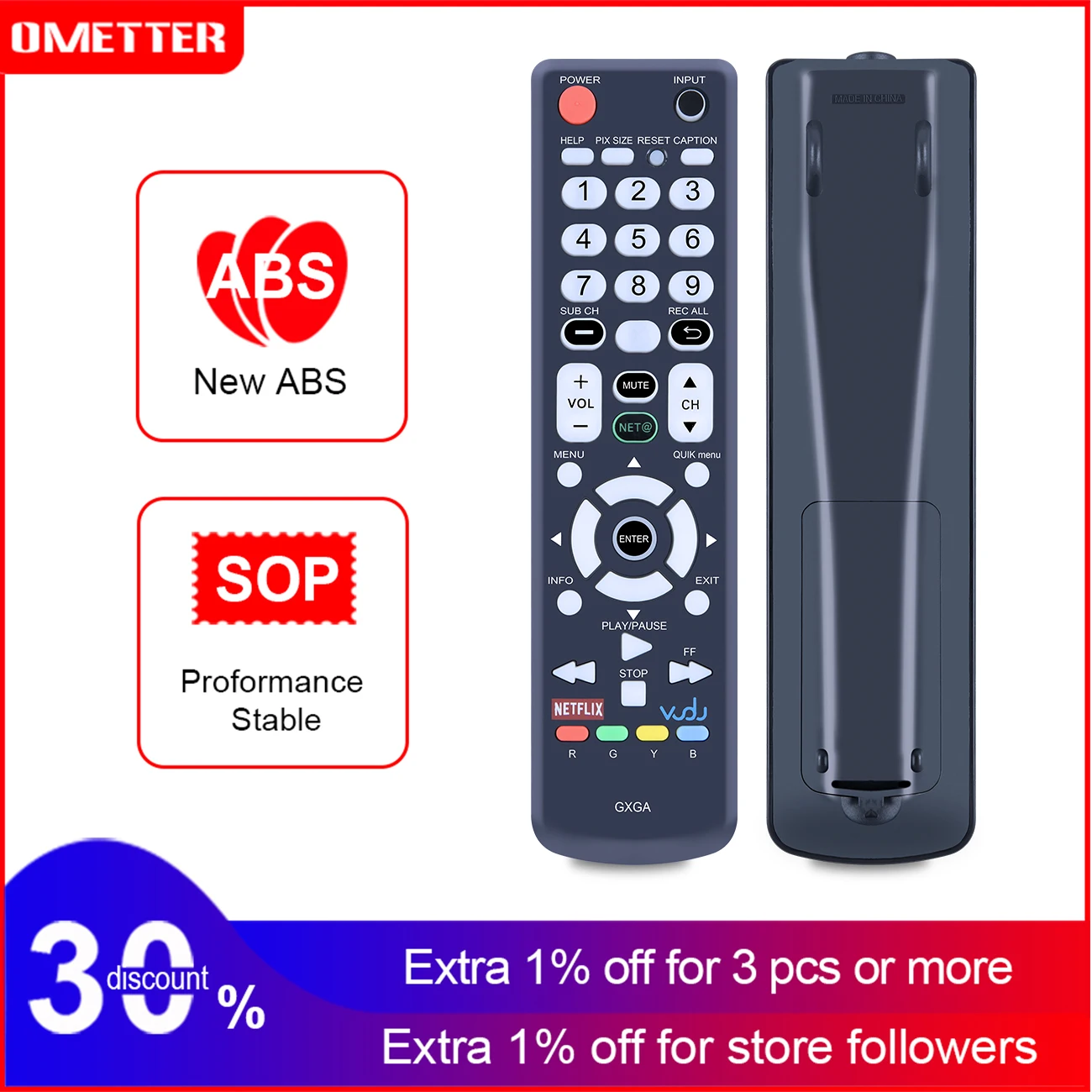 

New For SANYO GXGA TV Remote Control DP46861 DP42861 DP46862 DP42862