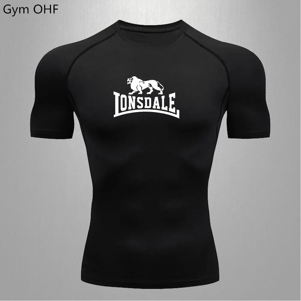 Men Short Sleeve Compression T Shirt For Gym Fitness Quick Dry