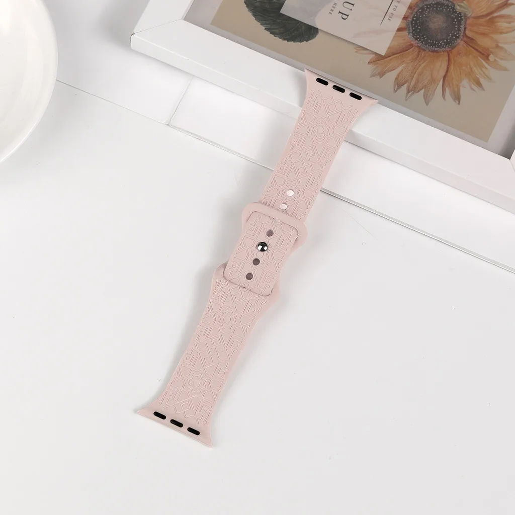 Engraved Watch Band with Stylish Straps