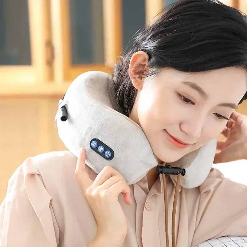 Rechargeable U Shaped Neck Massager Pillow