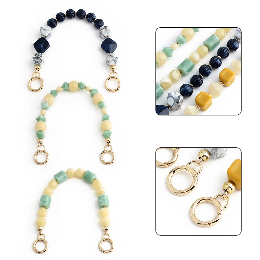 Premium Handcrafted Resin Bead Shoulder Strap:Bag For Versatile Replacement for Hand, Shoulder & Underarm Carry