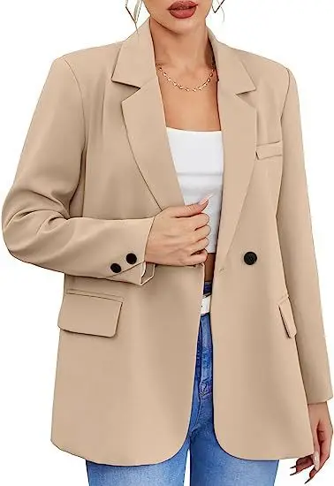 Suit for Women 2023 Autumn and Winter Fashion Commuter Lapel Solid Color Slim Button Long Sleeve Temperament Coat small winter autumn european color temperament and women and short jacket solid slim american suit autumn and winter slim solid