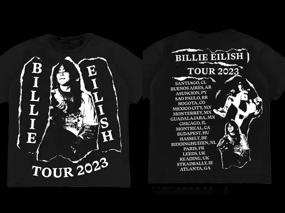 Billie Eilish Tシャツ XL tour Billie Eilish World Tour 2019 T-shirt Tee Black - Etsy