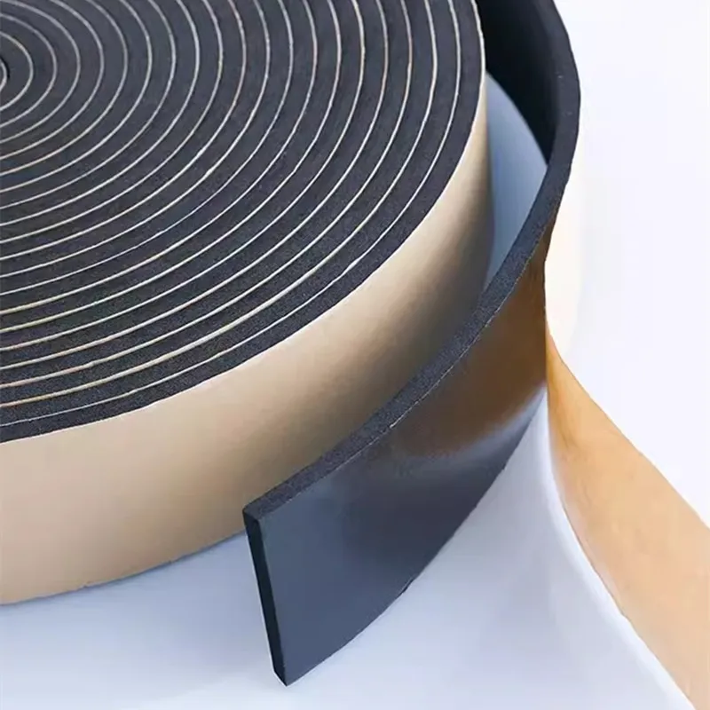 Self Adhesive Sponge Seal Strip Thicken EPDM Rubber Single Sided Adhesive Soundproof Foam Anti-collision Seal Gasket Door Seal Strip Sealing Strip Tape Window Seal Strip Sealing Tape Rubber Seal Strip Sealing Strip