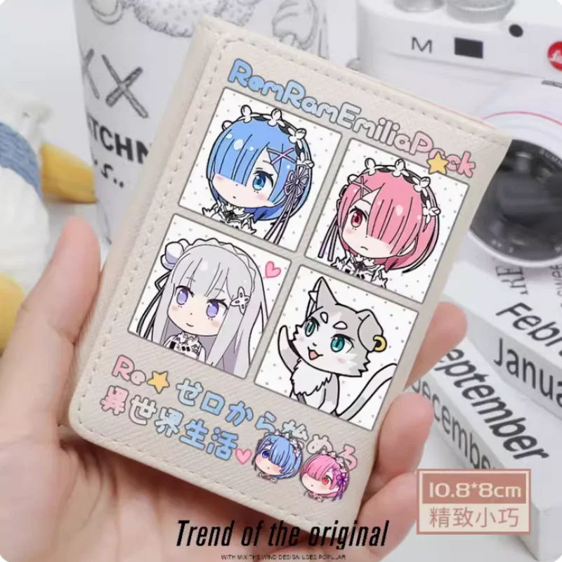 AnimeReLifeinadifferentworldfromzeroRamRemFashionWalletPU