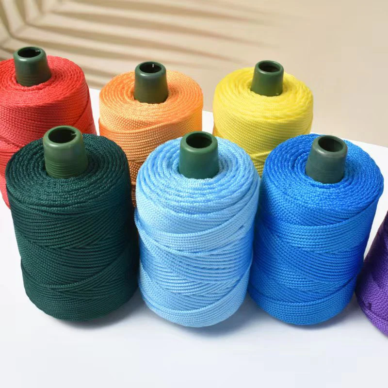 1pc 230g Crocheting light weight Rope cool Hollow yarn to crochet Summer Sun Hat Hand Knitting thick threads bag hat Cushion 2
