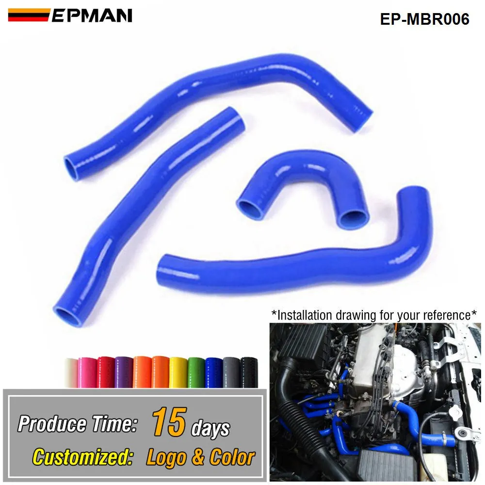 

EPMAN Silicone Intercooler Turbo Radiator Hose Kit For MIT Lancer Evolution X (4pcs) EP-MBR006