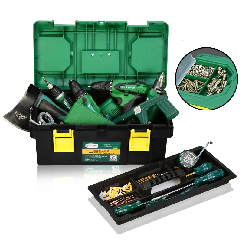 

Portable Empty Tool Box Large-capacity Storage Boxs Parts Organizer Hard Case Multifunctional Suitcase Screwdriver Toolbox