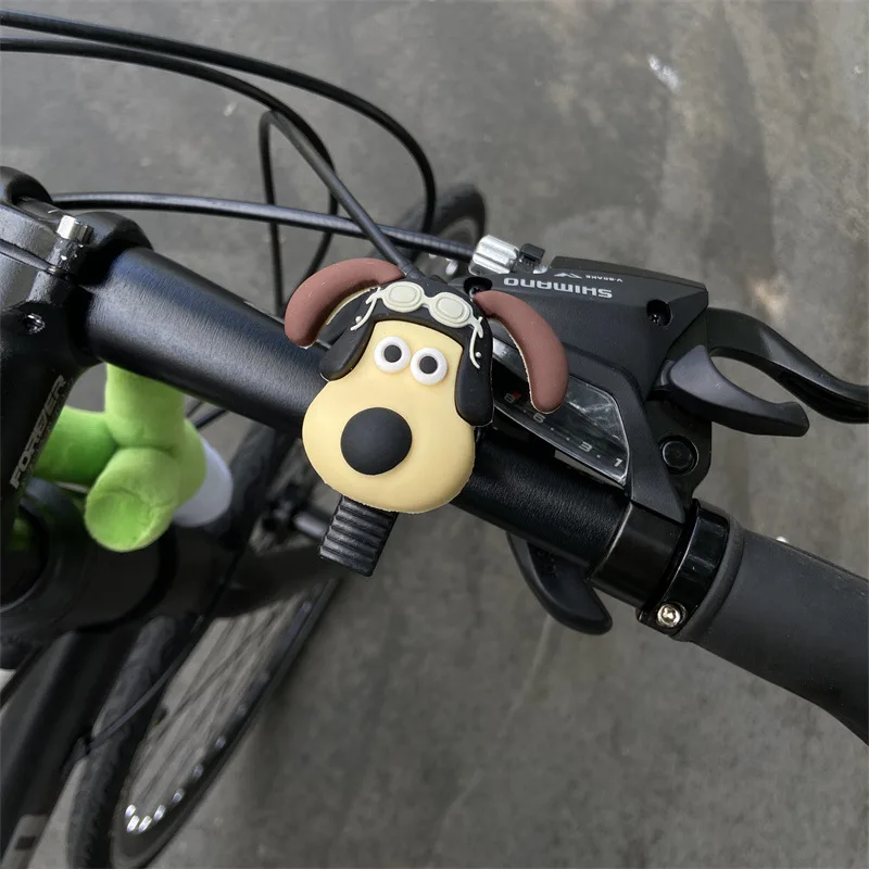 Description Picture 6 of item1PC Hamburg Cartoon Bicycle Bell Super Ring Children's Mountain Bike Bell Scooter Bell Bicycle Decoration Bicycle Accessories