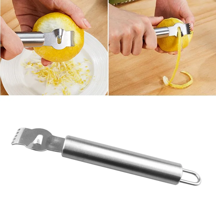 Kitchen Tools Lemon Peeler Grater Stainless Steel Orange Citrus Fruit Grater Bar Dessert Tools